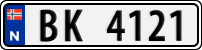 License plate of Norway, Trailers, motorcycles, special vehicles