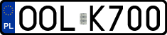 License plates of Poland, Regular car plates