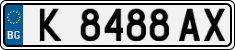 License plate of Bulgaria, Cars
