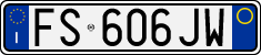 License plate of Italy, Cars (1994 year series)