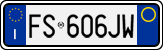 License plate of Italy, Cars (1994 year series)