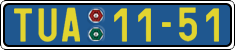 License plate of the Czech Republic, Foreign citizens and enterprises (1960)