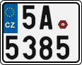 License plate of the Czech Republic, Motorcycles (2001)