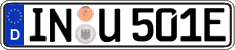 German license plate, Electric vehicles