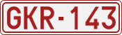 License plate of Belgium, 1951 year system