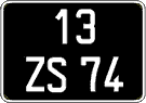 French license plate, FNI