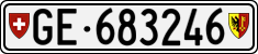 License plate of Switzerland, Cars