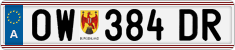 License plate of Austria, Regular plates