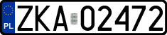 License plates of Poland, Regular car plates