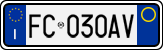 License plate of Italy, Cars (1994 year series)