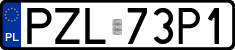 License plates of Poland, Regular car plates