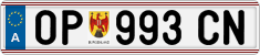License plate of Austria, Regular plates