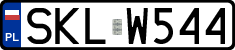 License plates of Poland, Regular car plates