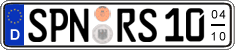 German license plate, Seasonal plates