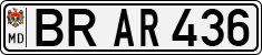 License plate of Moldova, Cars (1992)