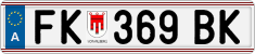 License plate of Austria, Regular plates