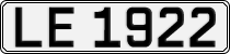 License plate of Norway, Trailers, motorcycles, special vehicles