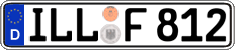 German license plate, Regular plates