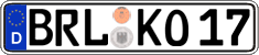 German license plate, Regular plates