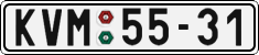 License plate of the Czech Republic, Cars (1960)