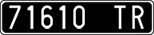 License plate of Italy, Cars (1927 year series)