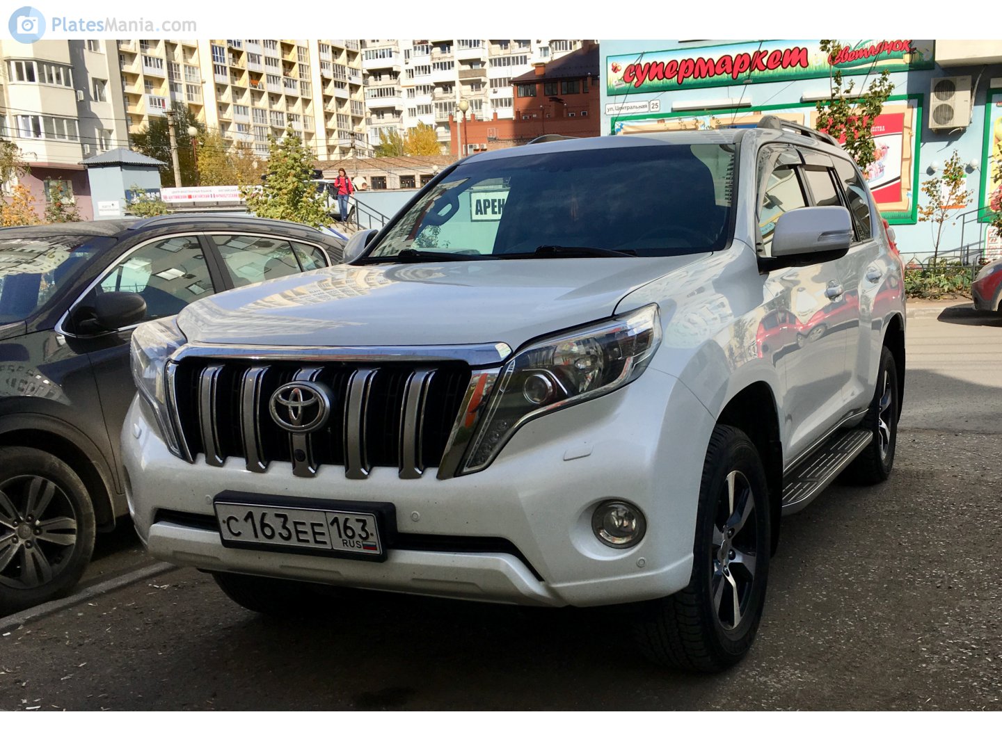 с 163 ее 163, Toyota Land Cruiser Prado 4th gen 5-door SUV (J150), 1st facelift, 2013–2017