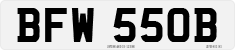 License plate of the United Kingdom, 1963 year system