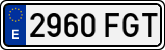License plates of Spain, Ordinary (2000)