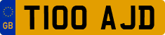 License plate of the United Kingdom, 1983 year system