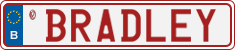 License plate of Belgium, Vanity Plates (2014)