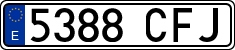 License plates of Spain, Ordinary (2000)