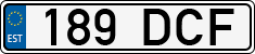 License plate of Estonia, Regular car plates