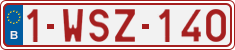 License plate of Belgium, Regular plates (2010)