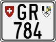 License plate of Switzerland, Motorcycles