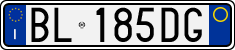 License plate of Italy, Cars (1994 year series)