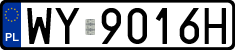 License plates of Poland, Regular car plates