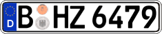 German license plate, Regular plates