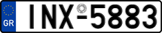 License plate of Greece, Cars