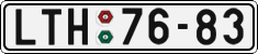 License plate of the Czech Republic, Cars (1960)