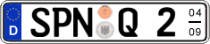 German license plate, Seasonal plates