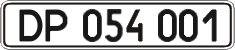 License plate Ukraine, Diplomatic