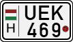 license plates of Hungary, Motorcycles (1990)