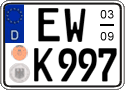 German license plate, Seasonal plates