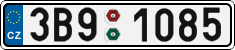 License plate of the Czech Republic, Cars (2001)