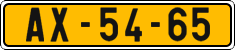 License plate of the Czech Republic, Commercial vehicles (1960)