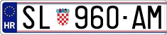 License plate of Croatia, Regular plates