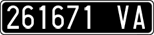 License plate of Italy, Cars (1927 year series)