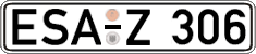 German license plate, Regular plates