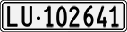 License plate of Switzerland, Cars