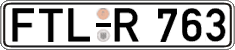 German license plate, Regular plates